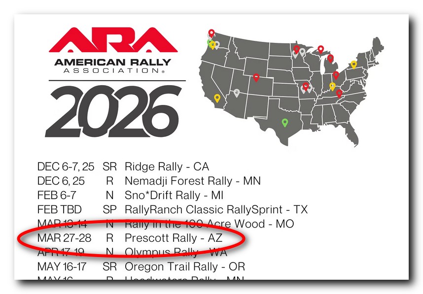Prescott Rally Dates